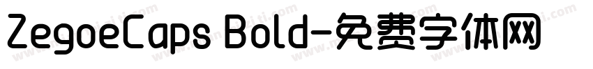 ZegoeCaps Bold字体转换